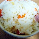 ベーコン＆人参の炊き込みご飯★